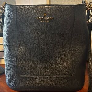 Kate Spade Black Pebbled Leather Shoulder Bag